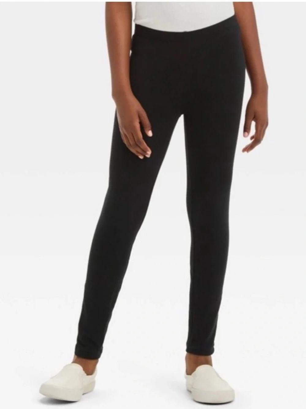 Cat & Jack Girls' Leggings Pants - Black XS